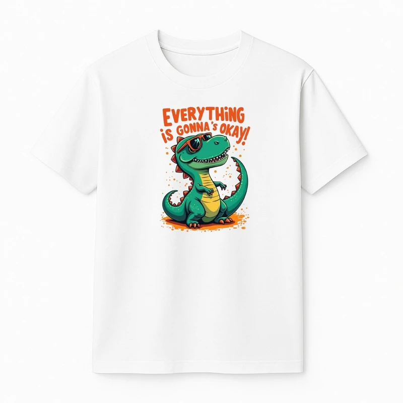 تی‌شرت آستین کوتاه پسرانه مدل دایناسور کد v20 