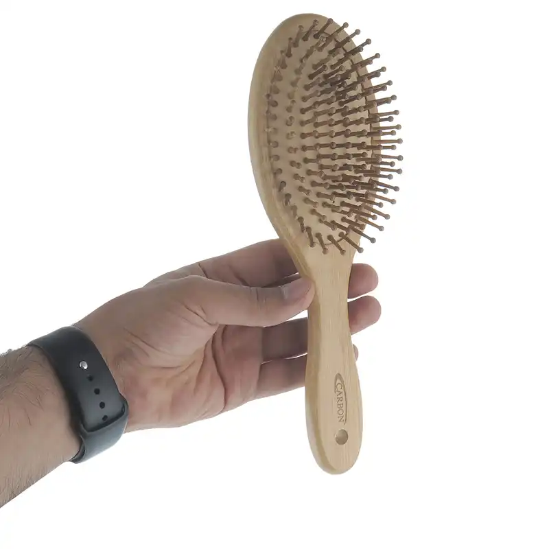 برس مو کربن مدل چوب بامبو کد W8822