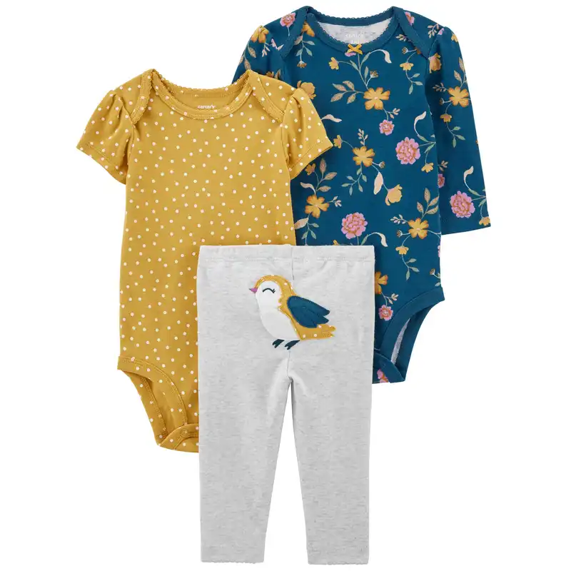 ست 3 تکه لباس نوزادی کارترز مدل 2096