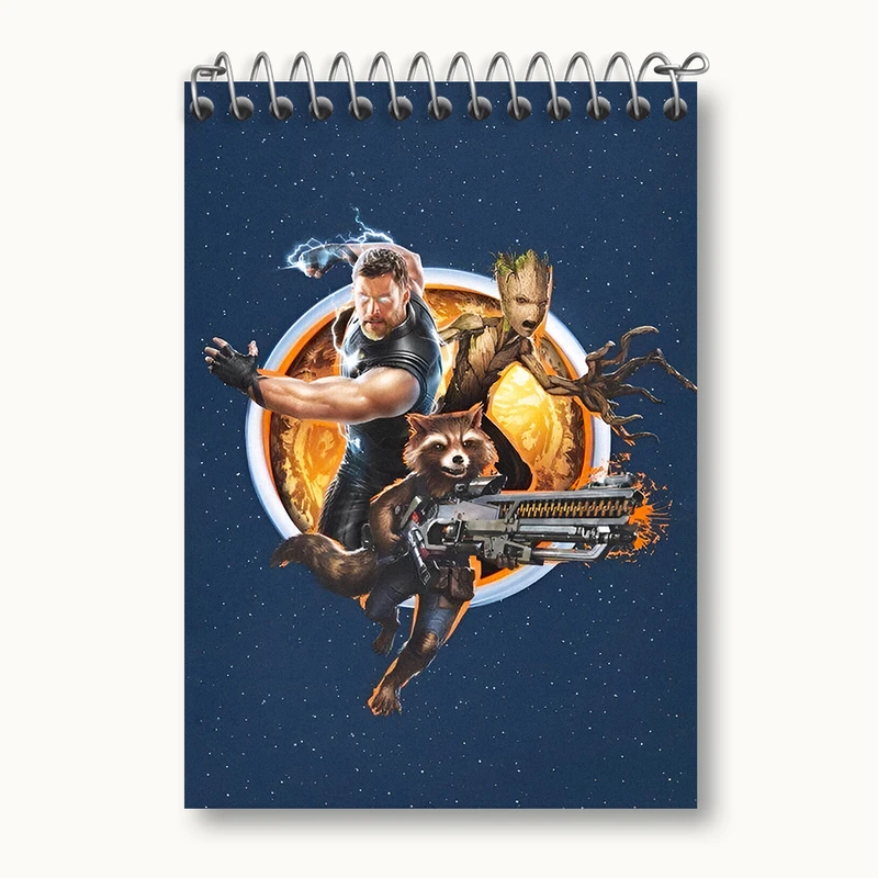 دفتر یادداشت 50 برگ خندالو طرح نگهبانان کهکشان (Guardians of the Galaxy) کد N5728