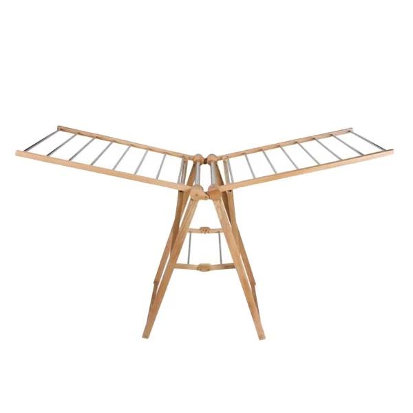 بند رخت بدنه چوبی نرده ها استیل مدل ZA-58 کد 1010