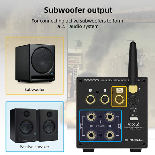 آمپلی فایر اس ام اس ال مدل SA300