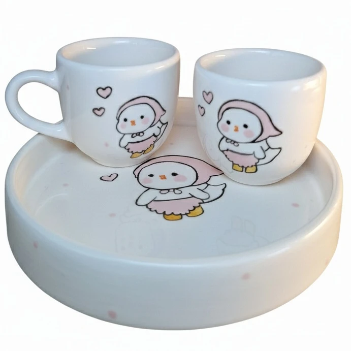 ست ماگ و سرامیکی مدل ریحون مجموعه 3 عددی