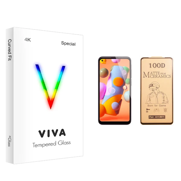 محافظ صفحه نمایش سرامیکی ویوا مدل 4K مناسب برای گوشی موبایل سامسونگ Galaxy A11