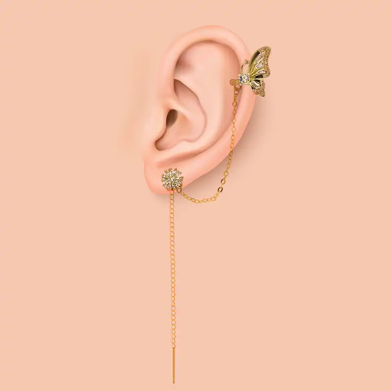 گوشواره زنانه پایتخت مدل PS1077 کد ایرکراس