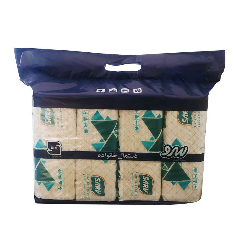 دستمال کاغذی 200 برگ سرو طرح الماس بسته 4 عددی