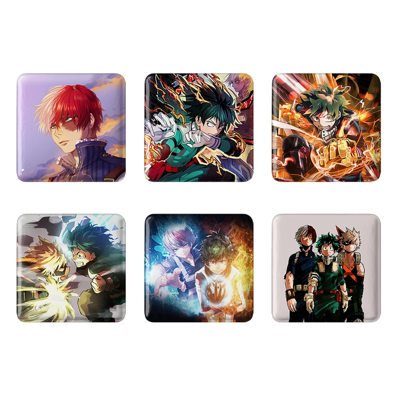 مگنت خندالو طرح انیمه آکادمی قهرمان من My Hero Academia کد 1459A مجموعه 6 عددی