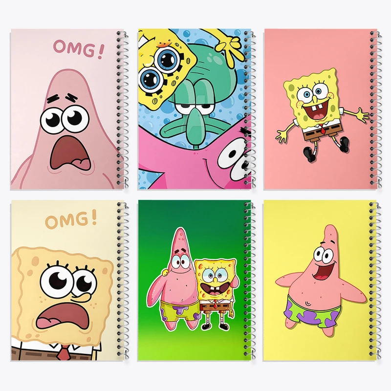 دفتر نقاشی 50 برگ خندالو طرح باب اسفنجی و پاتریک کد 914 مجموعه 6 عددی