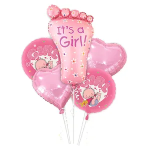 بادکنک فویلی آرتی سینت مدل It is a Girl مجموعه 5 عددی