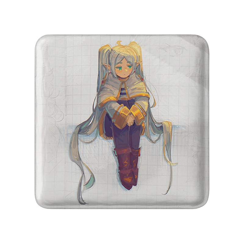 پیکسل خندالو طرح انیمه فریرن (Frieren) مدل مربعی کد 33936