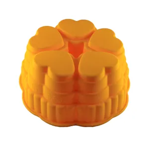 قالب ژله طرح قلب شیفون دار کد 603