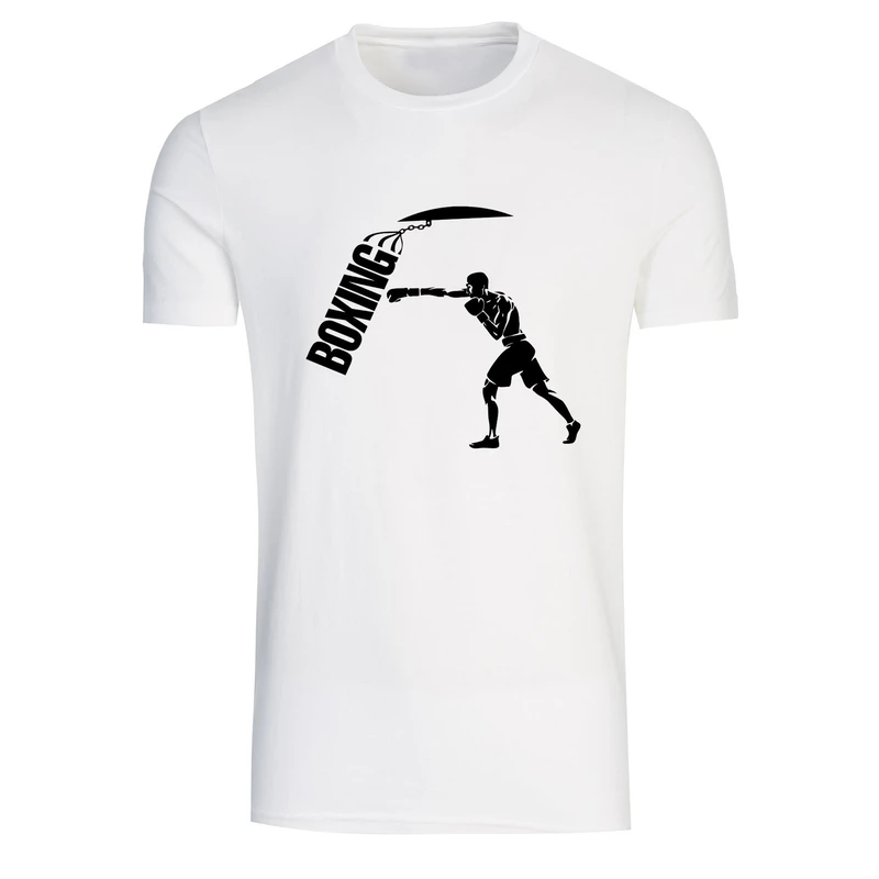 تیشرت آستین کوتاه مردانه طرح boxing کد A 382