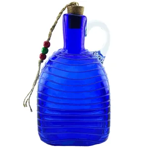 بطری شیشه ای طرح چهارگوش نواری کد 479