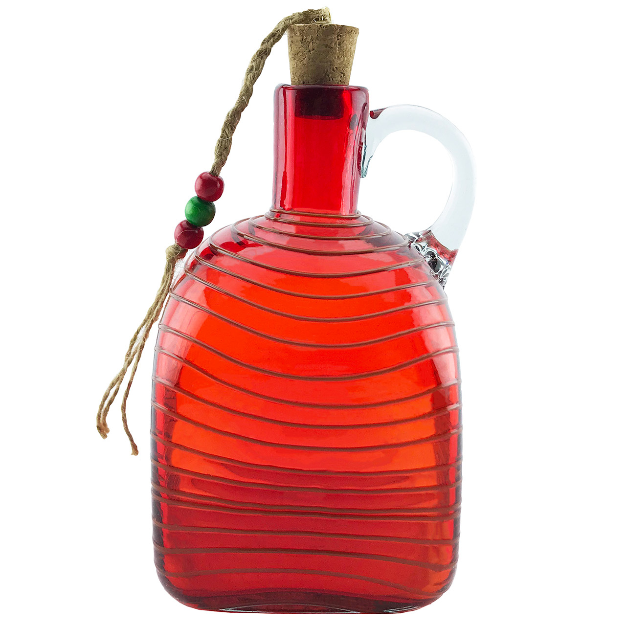 بطری شیشه ای طرح چهارگوش نواری کد 395