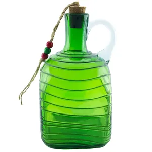 بطری شیشه ای طرح چهارگوش نواری کد 480
