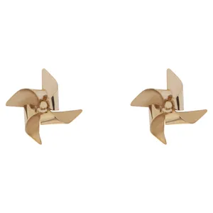 گوشواره طلا 18 عیار طرح فرفره مدل 319 