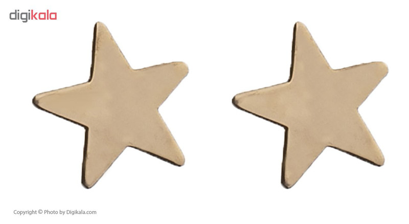 گوشواره طلا 18 عیار طرح ستاره مدل 318