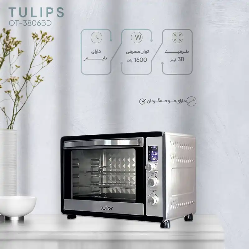 آون توستر تولیپس مدل OT-3806BD