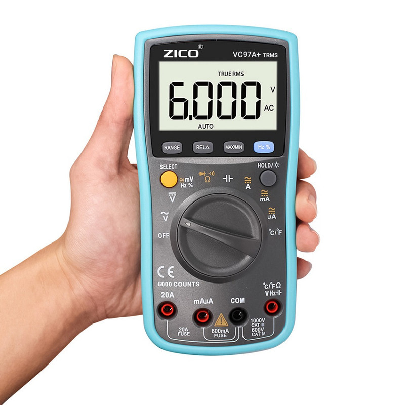 مولتی متر دیجیتال زیکو مدل VC97A Plus TRMS