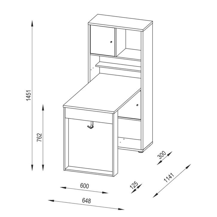 میز تحریر هیراد مدل T135
