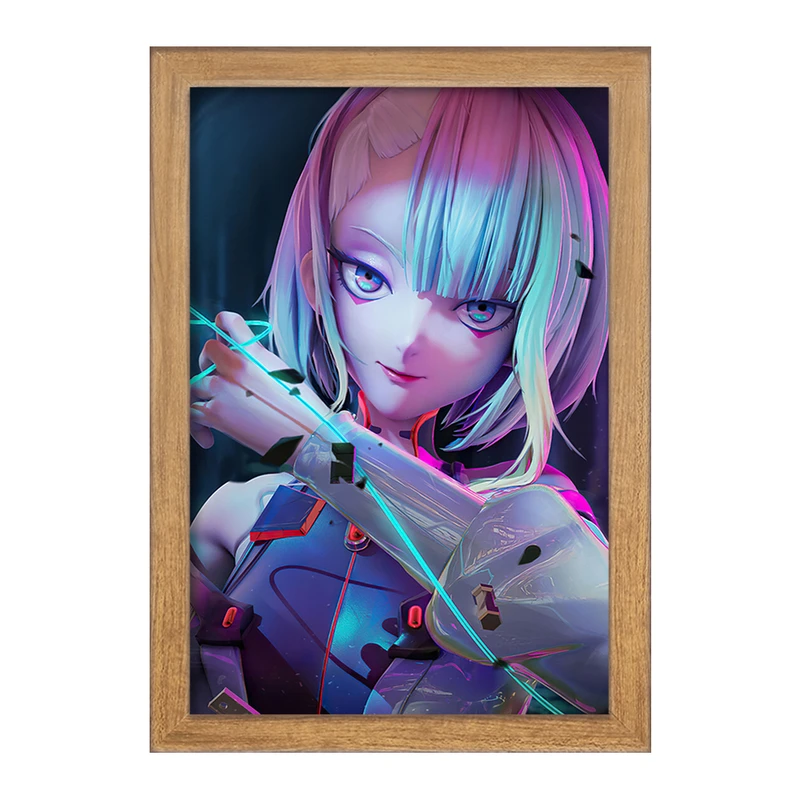 تابلو خندالو مدل لوسی انیمه سایبرپانک کد 24002