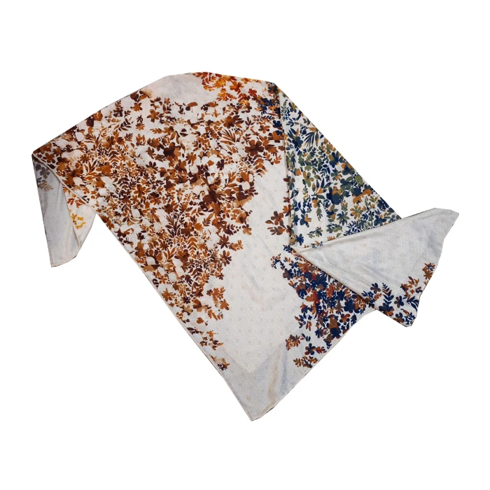 روسری زنانه لئونارد مدل ابریشمی مجلسی کد LN-105