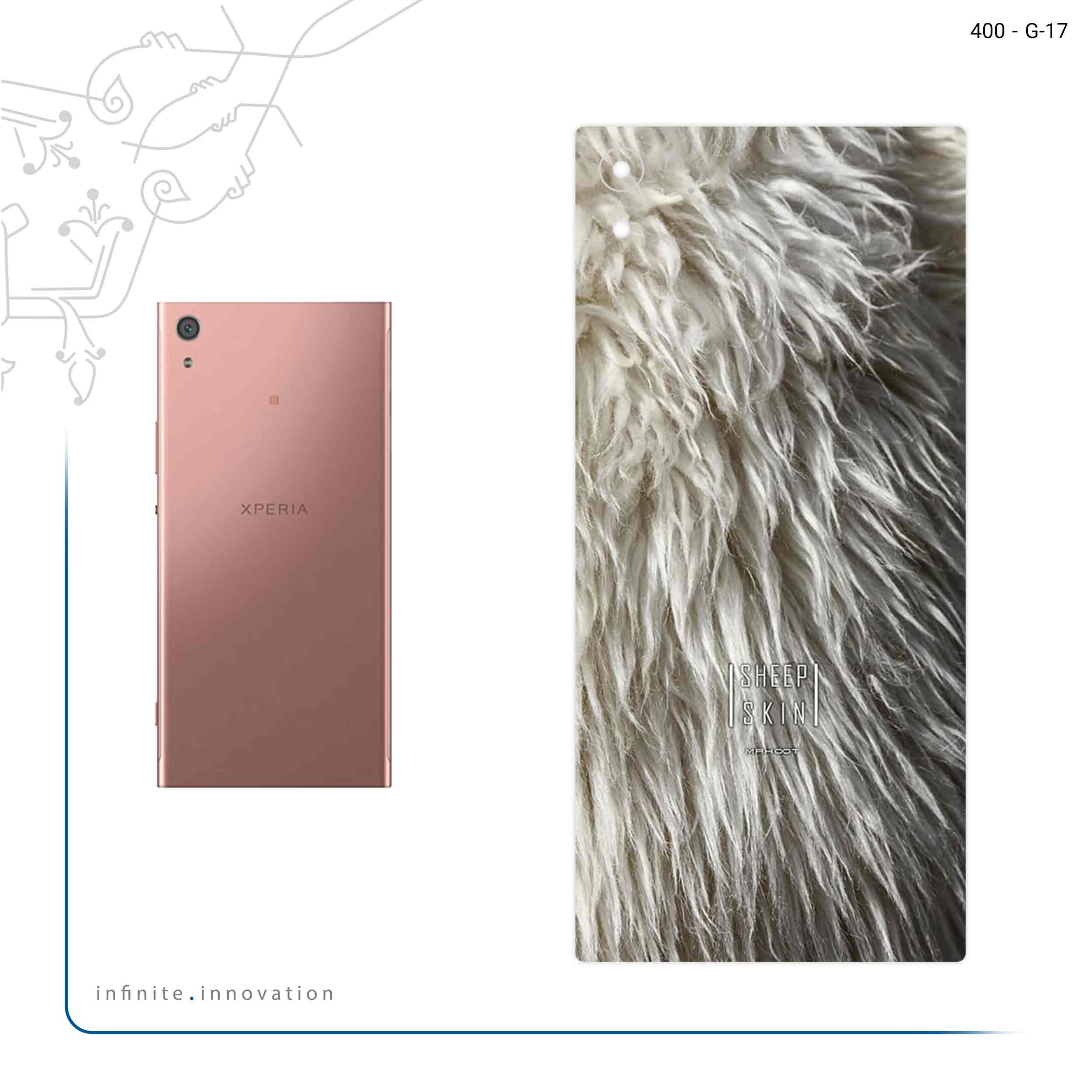 برچسب پوششی ماهوت مدل Sheep Skin مناسب برای گوشی موبایل سونی Xperia XA1 Ultra