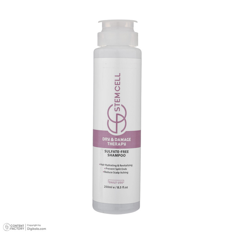 شامپو مو استم سل مدل Sulfate Free مناسب موهای خشک و اسيب ديده حجم 250 ميلی ليتر شامپو مو استم سل مدل Sulfate Free مناسب موهای خشک و اسيب ديده حجم 250 ميلی ليتر