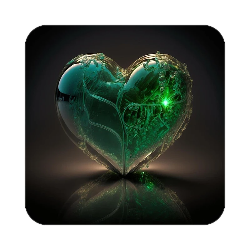 زیر لیوانی کاکتی مدل عاشقانه کد mp11616