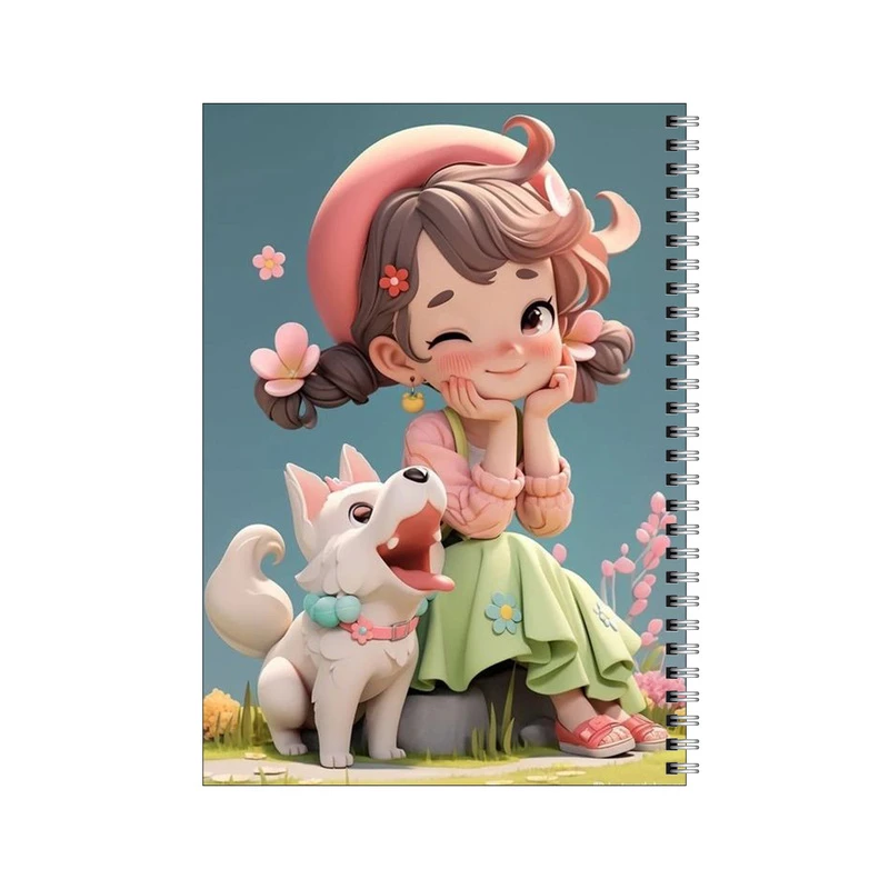 دفتر مشق 100 برگ بامبیلیپ طرح دخترانه کد 7041812