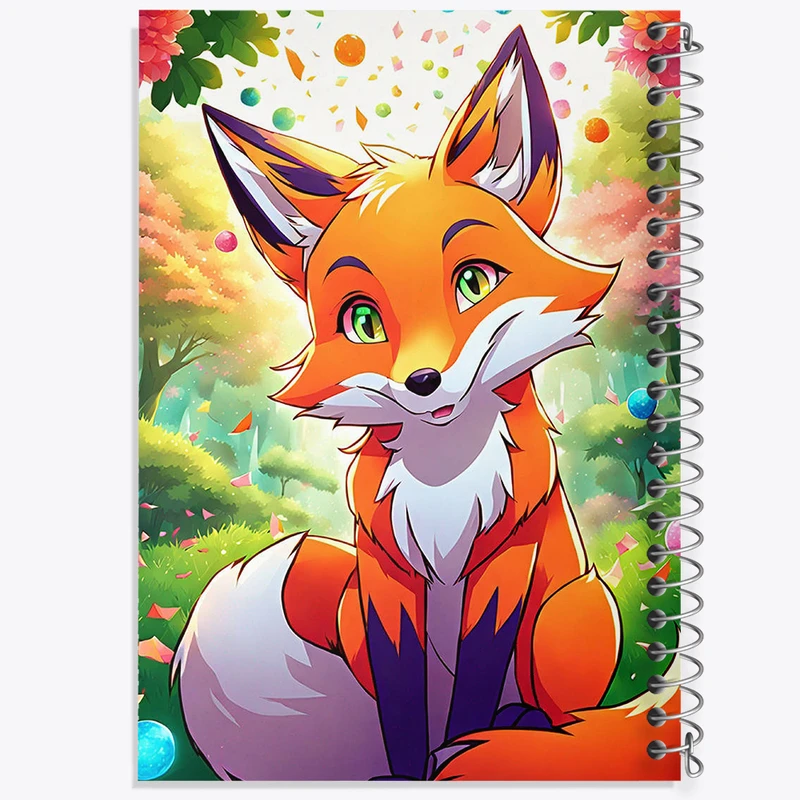 دفتر نقاشی 50 برگ خندالو طرح روباه بامزه کد N1911