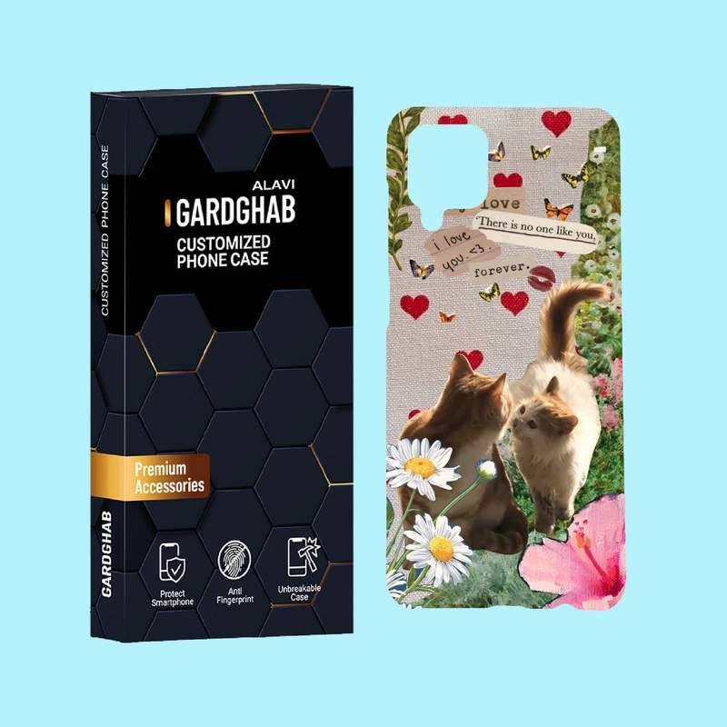 کاور گارد قاب علوی مدل عاشقانه مناسب برای گوشی موبایل سامسونگ Galaxy A12