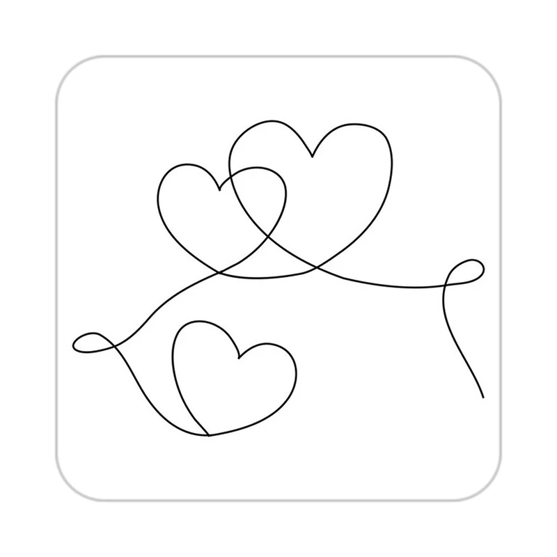 زیر لیوانی کاکتی طرح عاشقانه مدل mp36942