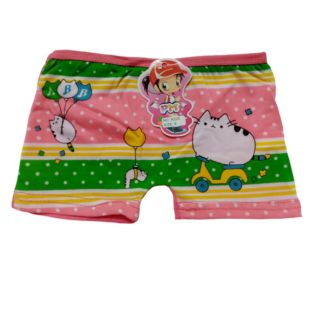شورت دخترانه مدل گربه رنگ گلبهی