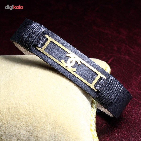 دستبند طلا 18 عیار سیم و گوهر مدل GLP117