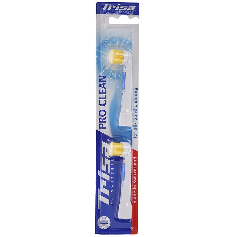 سری یدک مسواک برقی تریزا مدل Trisa Pro Clean بسته 2 عددی