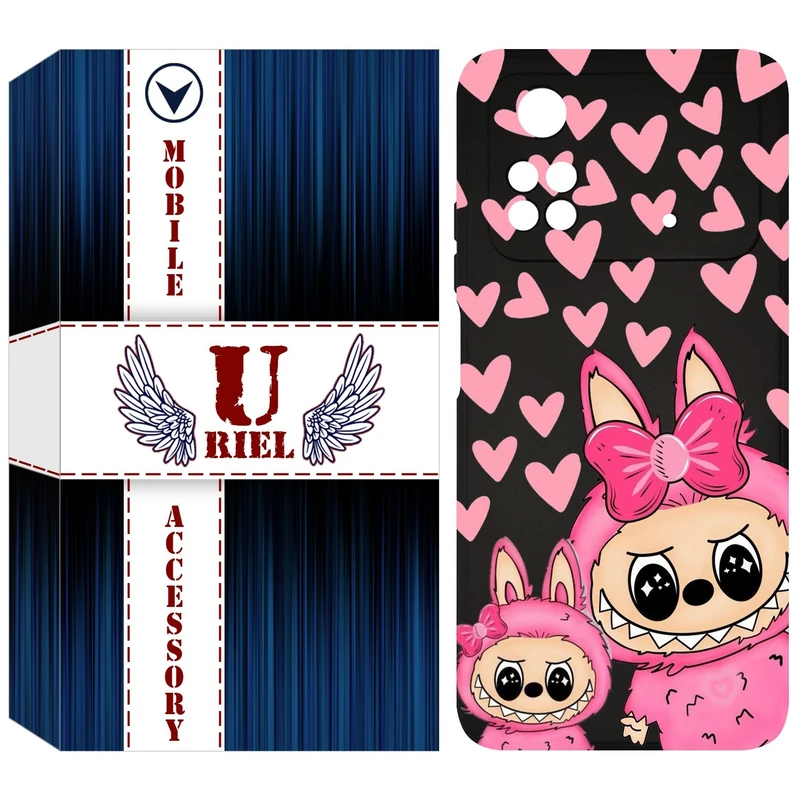 کاور یوریل مدل KSH کد 105 طرح عروسک لبوبو مناسب برای گوشی موبایل شیائومی Poco M4 Pro 4G