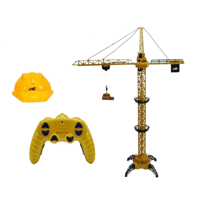 ماشین بازی کنترلی مدل جرثقیل طرح Tower crane اکسسوری دار