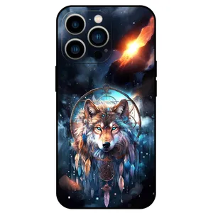 Megafone Wolf and Dream Catcher 8005 Cover For Apple iPhone 14 Pro 