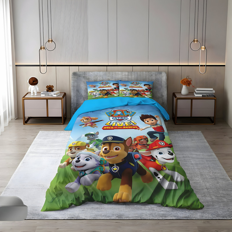 سرویس خواب مدل پاو پاترول یک نفره چهار تکه