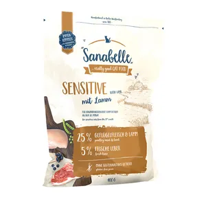 غذای خشک گربه سانابل مدل Sensitive Lamb وزن 0.4 کیلوگرم