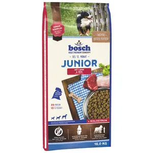 غذای خشک سگ بوش مدل Junior Lamb and Rice وزن 15 کیلوگرم