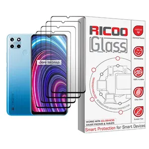 Ricoo Ricoo Glass MIX004 Screen Protector For Realme C25Y Pack Of 4
