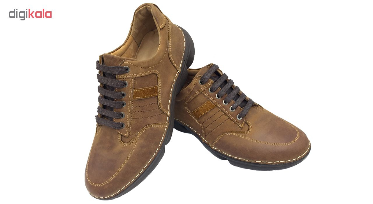 کفش چرم طبیعی مردانه مدل SHALK-AS