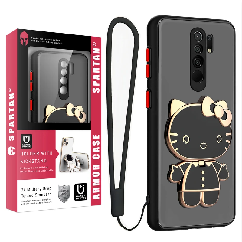 کاور اسپارتان مدل MBC Kitty مناسب برای گوشی موبایل شیائومی Redmi Note 8 Pro به همراه بند نگهدارنده