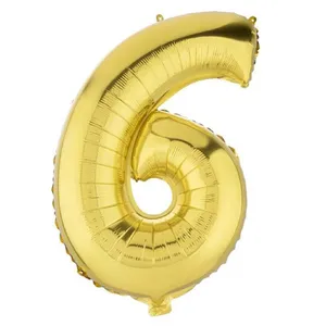 بادکنک فویلی آر تی سینت مدل عدد Six 