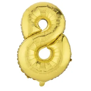 بادکنک فویلی آر تی سینت طرح عدد Eight