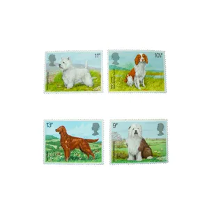 تمبر یادگاری مدل Dogs کد 002 مجموعه 4 عددی
