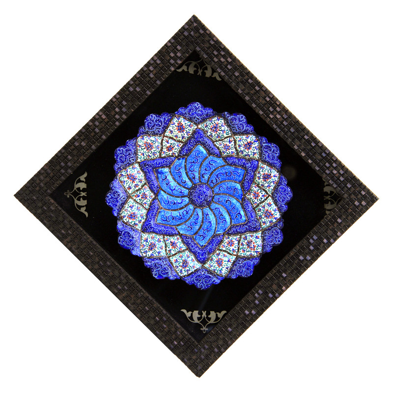 تابلو بشقاب میناکاری کد 34-10088