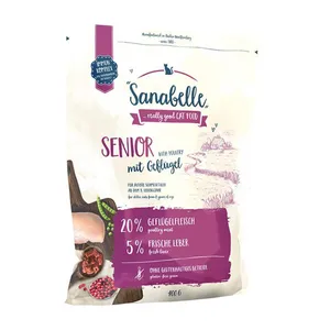 غذای خشک گربه سانابل مدل Senior Poultry وزن 0.4 کیلوگرم